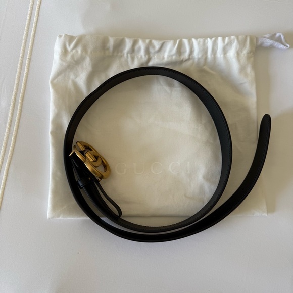 Gucci GG Marmont belt, black antique gold NWOT main image 7